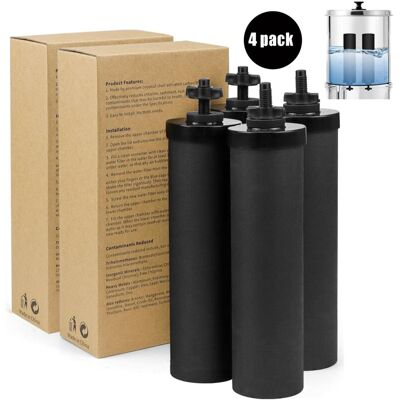 OEM Lot De 4 Filtres Pour Systèmes De Filtre À Eau Par Gravité Compatible Avec Les Systèmes De Filtration Weeplow, Berkey, Berkefeld, -doulton, Réduit Les Contaminants À Hauteur De 99,99%-dou - Publicité OEM Lot De 4 Filtres Pour Systèmes De Filtre À Eau Par Gravité Compatible Avec Les Systèmes De Filtration Weeplow, Berkey, Berkefeld, -doulton, Réduit Les Contaminants À Hauteur De 99,99%-dou - Publicité