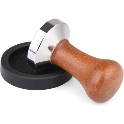 OEM Tampon En Acier Chromé Et Manche En Bois Véritable Avec Tapis, Presse À Café - Moulin À Café Pour Porte-filtre De Machine À Café (51mm), Ensoleillé - Publicité OEM Tampon En Acier Chromé Et Manche En Bois Véritable Avec Tapis, Presse À Café - Moulin À Café Pour Porte-filtre De Machine À Café (51mm), Ensoleillé - Publicité