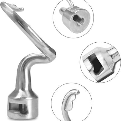 ACKERMAN Crochet Pétrisseur Pour Batteur Kitchenaid - Crochet À Pain - Crochet À Pâte K45dh - En Acier Inoxydable - Durabilité - Non Revêtu - Facile À Nettoyer - Publicité ACKERMAN Crochet Pétrisseur Pour Batteur Kitchenaid - Crochet À Pain - Crochet À Pâte K45dh - En Acier Inoxydable - Durabilité - Non Revêtu - Facile À Nettoyer - Publicité