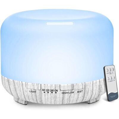 OEM Diffuseurs D'Huiles Essentielles, Diffuseurs De Grains De Bois De 500 Ml Pour Huiles Essentielles, Grande Pièce, Maison, Diffuseur D'Huiles D'Aromathérapie Avec Brume Froide (grain De Bois Blanc) - Publicité OEM Diffuseurs D'Huiles Essentielles, Diffuseurs De Grains De Bois De 500 Ml Pour Huiles Essentielles, Grande Pièce, Maison, Diffuseur D'Huiles D'Aromathérapie Avec Brume Froide (grain De Bois Blanc) - Publicité