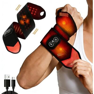 OEM Thérapie Par La Lumière Rouge Pour Le Poignet Et La Main, Bandage Chauffant Pour Poignet Avec Vibration Et Contrôle De La Température, Bandage De Massage Chauffant Pour Le Poignet Par Thérapie Par La - Publicité OEM Thérapie Par La Lumière Rouge Pour Le Poignet Et La Main, Bandage Chauffant Pour Poignet Avec Vibration Et Contrôle De La Température, Bandage De Massage Chauffant Pour Le Poignet Par Thérapie Par La - Publicité