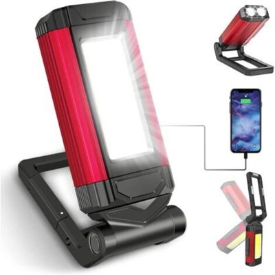 Vision Lampe De Travail Rechargeable Puissante, Lampe D'Atelier À Led Avec Base Magnétique, Sangle De Lampe De Poche Ipx6 Étanche, Lumière Mécanique 7 Modes Pour Les Situations D'Urgence - Publicité Vision Lampe De Travail Rechargeable Puissante, Lampe D'Atelier À Led Avec Base Magnétique, Sangle De Lampe De Poche Ipx6 Étanche, Lumière Mécanique 7 Modes Pour Les Situations D'Urgence - Publicité