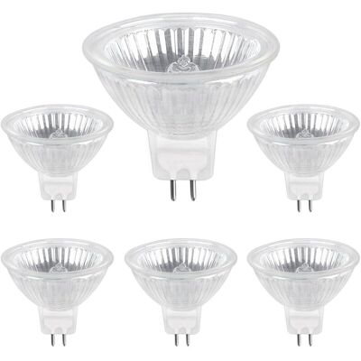 Melissa Ampoule Halogene Gu5.3 50w 220v, 680lm Blanc Chaud 2700k Dimmable, Ampoule Spot Halogène Mr16, Pack De 6 - Publicité Melissa Ampoule Halogene Gu5.3 50w 220v, 680lm Blanc Chaud 2700k Dimmable, Ampoule Spot Halogène Mr16, Pack De 6 - Publicité