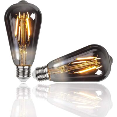MOXIE Ampoule Edison,2 Pièces E27 St64 4w Ampoule Led Vintage Lampe Décorative Ampoules Rétro Filament Ampoule Antique Blanc Chaud Pour Restaurant, Café, Windows,showrooms,ampoules À Incandescence - Publicité MOXIE Ampoule Edison,2 Pièces E27 St64 4w Ampoule Led Vintage Lampe Décorative Ampoules Rétro Filament Ampoule Antique Blanc Chaud Pour Restaurant, Café, Windows,showrooms,ampoules À Incandescence - Publicité
