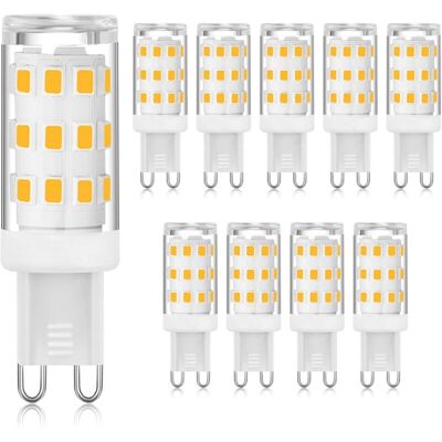 Melissa Ampoule Led G9 3000k Blanc Chaud 3w, Ampoule Led À Douille G9 À Deux Broches (équivalent Halogène 40w), Ampoules G9 À Économie D'Énergie Pour Lustre, Pas De Scintillement, Non Dimmable, 10 Paquets [cl - Publicité Melissa Ampoule Led G9 3000k Blanc Chaud 3w, Ampoule Led À Douille G9 À Deux Broches (équivalent Halogène 40w), Ampoules G9 À Économie D'Énergie Pour Lustre, Pas De Scintillement, Non Dimmable, 10 Paquets [cl - Publicité