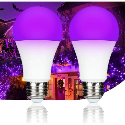 OEM Ampoule Uv 9w Lumière Noire E27, 395nm Pour Détection Urine, Peinture Fluo, Halloween, Fêtes Enfantines - Publicité OEM Ampoule Uv 9w Lumière Noire E27, 395nm Pour Détection Urine, Peinture Fluo, Halloween, Fêtes Enfantines - Publicité