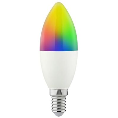 BOT LIGHTING Ampoule Led Flamme Connectée E14 Rgb 470 Lm, Équiv. 40w, Variation Blanc & Couleur, Wi-fi Tuya - Publicité BOT LIGHTING Ampoule Led Flamme Connectée E14 Rgb 470 Lm, Équiv. 40w, Variation Blanc & Couleur, Wi-fi Tuya - Publicité