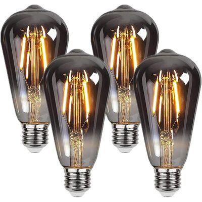 MOXIE Ampoule Edison,4 Pièces E27 St64 4w Ampoule Led Vintage Lampe Décorative Ampoules Rétro Filament Ampoule Antique Blanc Chaud Pour Restaurant, Café, Windows,showrooms,ampoules À Incandescence - Publicité MOXIE Ampoule Edison,4 Pièces E27 St64 4w Ampoule Led Vintage Lampe Décorative Ampoules Rétro Filament Ampoule Antique Blanc Chaud Pour Restaurant, Café, Windows,showrooms,ampoules À Incandescence - Publicité