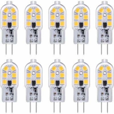 BRAST Lot De 10 Ampoules Led G4 12 V 2 W Blanc Froid 6000 K 200 Lm Couvercle De Cuisine Pour Camping-car Non Dimmable - Publicité BRAST Lot De 10 Ampoules Led G4 12 V 2 W Blanc Froid 6000 K 200 Lm Couvercle De Cuisine Pour Camping-car Non Dimmable - Publicité