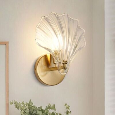 SANS MARQUE Applique Murale En Forme De Coquillage, Applique En Verre En Forme De Coquillage, Douille E14, Luminaires Modernes (sans Ampoule) - Publicité SANS MARQUE Applique Murale En Forme De Coquillage, Applique En Verre En Forme De Coquillage, Douille E14, Luminaires Modernes (sans Ampoule) - Publicité