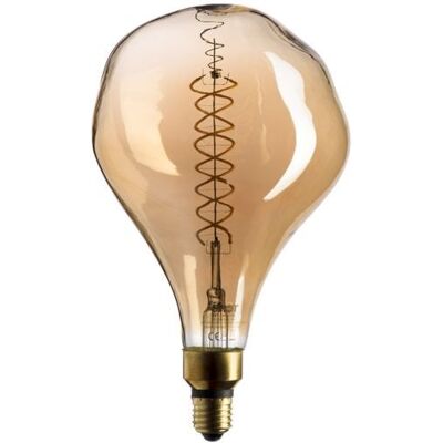 BOT LIGHTING Ampoule Led Xl Design Ambrée 8w – 2000k – Verre Doré – Éclairage Chaud Et Élégant - Publicité BOT LIGHTING Ampoule Led Xl Design Ambrée 8w – 2000k – Verre Doré – Éclairage Chaud Et Élégant - Publicité