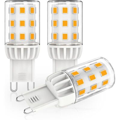 ACKERMAN Ampoule Led G9 Blanc Chaud 2700k, Classe Énergétique B, Lumière Led 3w Remplaçant Halogène 50w-60w, Ampoule G9 580 Lumens, Non Dimmable, Angle D’éclairage 360°, Ac 220-240v, Lot De 3 Pièces - Publicité ACKERMAN Ampoule Led G9 Blanc Chaud 2700k, Classe Énergétique B, Lumière Led 3w Remplaçant Halogène 50w-60w, Ampoule G9 580 Lumens, Non Dimmable, Angle D’éclairage 360°, Ac 220-240v, Lot De 3 Pièces - Publicité