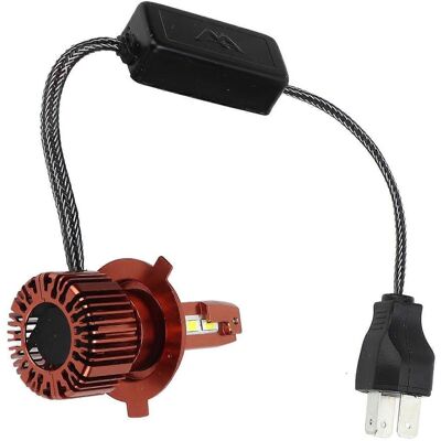 FLAMMKRAFT Phare Moto Led H4 4800lm 48w 12v - Ampoule Ultra Lumineuse Étanche, Feux De Route Et Croisement, Haute Performance Pour Moto. Publicité FLAMMKRAFT Phare Moto Led H4 4800lm 48w 12v - Ampoule Ultra Lumineuse Étanche, Feux De Route Et Croisement, Haute Performance Pour Moto. Publicité