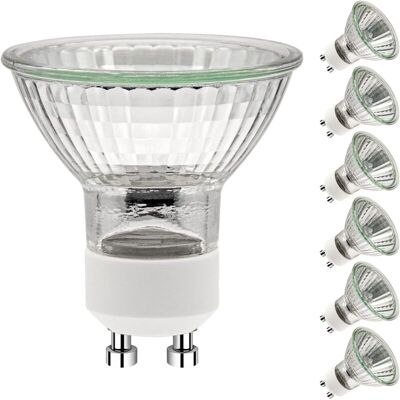 MOXIE Ampoules Gu10 50w,gu10 Ampoules Halogènes,ampoule Spot Ac 230v 50w, Gu10 Halogen Ampoules Halogène 2 Broches 35° Angle De Rayonnement 2700k Dimmable Blanc Chaud, Pack De 6 - Publicité MOXIE Ampoules Gu10 50w,gu10 Ampoules Halogènes,ampoule Spot Ac 230v 50w, Gu10 Halogen Ampoules Halogène 2 Broches 35° Angle De Rayonnement 2700k Dimmable Blanc Chaud, Pack De 6 - Publicité