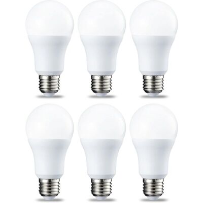 Melissa Lot De 6 Ampoules Led Culot À Vis E27 12 W (équivalent 120 W) Blanc Froid Intensité Non Variable - Publicité Melissa Lot De 6 Ampoules Led Culot À Vis E27 12 W (équivalent 120 W) Blanc Froid Intensité Non Variable - Publicité