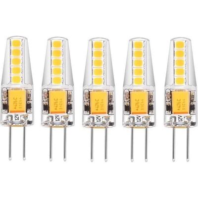 Melissa Lot De 5 Ampoules Led G4 Blanc Naturel 4000k Ac / Dc 12v 3w 200lm Remplacement G4 20w Halogène Pas De Variateur Pas De Scintillement Ampoule À Culot À Broches Led - Publicité Melissa Lot De 5 Ampoules Led G4 Blanc Naturel 4000k Ac / Dc 12v 3w 200lm Remplacement G4 20w Halogène Pas De Variateur Pas De Scintillement Ampoule À Culot À Broches Led - Publicité