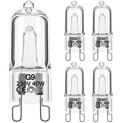 Scotch Ampoule Halogene G9 40w 230v, 370lm 2700k Blanc Chaud Dimmable, G9 Ampoules Capsule, Pour Lustres, Lampes De Paysage, Appliques Murales, Éclairage D'Armoire, Lot De 5 - Publicité Scotch Ampoule Halogene G9 40w 230v, 370lm 2700k Blanc Chaud Dimmable, G9 Ampoules Capsule, Pour Lustres, Lampes De Paysage, Appliques Murales, Éclairage D'Armoire, Lot De 5 - Publicité