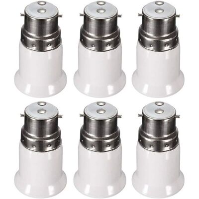 Scotch Douille Adaptateur B22 Vers E27 Pour Ampoule Led, Ac 230v, Adaptateurs De Conversion Pour Passer De B22 À E27, Douille Baïonnette À Visser, Lot De 6 - Rwadaptateur De Culot D'Ampoule. Publicité Scotch Douille Adaptateur B22 Vers E27 Pour Ampoule Led, Ac 230v, Adaptateurs De Conversion Pour Passer De B22 À E27, Douille Baïonnette À Visser, Lot De 6 - Rwadaptateur De Culot D'Ampoule. Publicité
