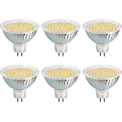 ACKERMAN Ampoule Led Gu5.3, 12 V, 3 W, Blanc Chaud (3000 K), Ø 50 Mm, Équivalent À Gu5.3 30 W, 500 Lm, Ac/dc 12 V Mr16, Spot Led Encastré Gu5.3 Pour Jardin/entrée/terrasse, Non Dimmable, Lot De 6 [classe D'Eff - Publicité ACKERMAN Ampoule Led Gu5.3, 12 V, 3 W, Blanc Chaud (3000 K), Ø 50 Mm, Équivalent À Gu5.3 30 W, 500 Lm, Ac/dc 12 V Mr16, Spot Led Encastré Gu5.3 Pour Jardin/entrée/terrasse, Non Dimmable, Lot De 6 [classe D'Eff - Publicité