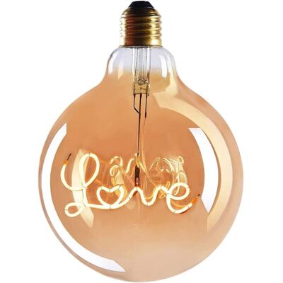 MOXIE 1x Ampoule Led E27 Edison Tube Love - Douille E27 – Ampoule Led Gradable - 4w, Blanc Chaud, 230v, El27 – Ampoule E27 Vintage/ampoule À Filament Rétro - Publicité MOXIE 1x Ampoule Led E27 Edison Tube Love - Douille E27 – Ampoule Led Gradable - 4w, Blanc Chaud, 230v, El27 – Ampoule E27 Vintage/ampoule À Filament Rétro - Publicité