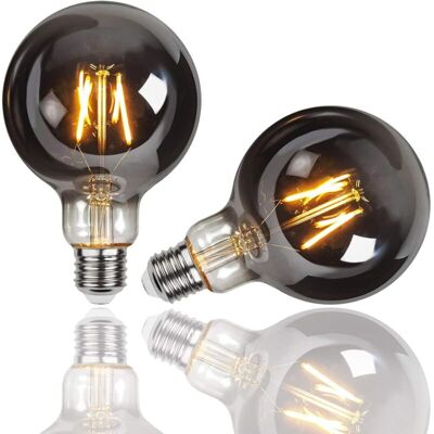 Melissa Ampoule Edison,2 Pièces G95 E27 4w Ampoule Led Vintage Lampe Décorative Ampoules Rétro Filament Ampoule Antique Blanc Chaud Pour Restaurant, Café, Windows,showrooms,ampoules À Incandescence [classe Én - Publicité Melissa Ampoule Edison,2 Pièces G95 E27 4w Ampoule Led Vintage Lampe Décorative Ampoules Rétro Filament Ampoule Antique Blanc Chaud Pour Restaurant, Café, Windows,showrooms,ampoules À Incandescence [classe Én - Publicité