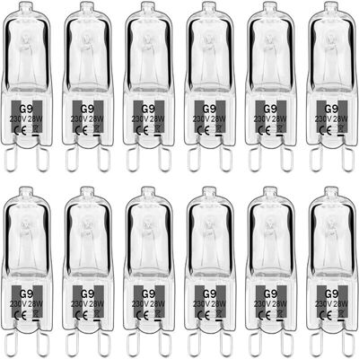 URSUS Lot De 12 Ampoule Halogène G9 28w 230v, Dimmable 0-100%, 320lm, Blanc Chaud 2700k, G9 Lampes Halogènes, Sans Scintillement, Pour Lustres, Lampes D'Armoire, Lampes De Paysage, Appliques Murales - Publicité URSUS Lot De 12 Ampoule Halogène G9 28w 230v, Dimmable 0-100%, 320lm, Blanc Chaud 2700k, G9 Lampes Halogènes, Sans Scintillement, Pour Lustres, Lampes D'Armoire, Lampes De Paysage, Appliques Murales - Publicité