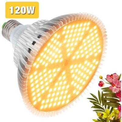 ABYSSE 120w Ampoule Led De Croissance À Spectre Complet 180 Leds Lampe Horticole E27 Lampe Pour Plante Pour Plantes, Sunlike Plante D'Intérieur Élèvent Des Fleurs De Ampoules De Lumières Pour Jardin - Publicité ABYSSE 120w Ampoule Led De Croissance À Spectre Complet 180 Leds Lampe Horticole E27 Lampe Pour Plante Pour Plantes, Sunlike Plante D'Intérieur Élèvent Des Fleurs De Ampoules De Lumières Pour Jardin - Publicité