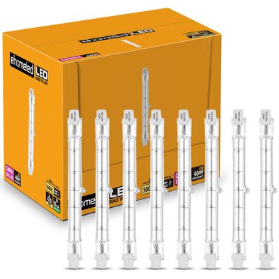 HERUSI Lot De 6 Ampoules Halogènes R7s 118 Mm 230 W À Intensité Variable 230 V 4650 Lm 2800 K Blanc Chaud À Économie D'Énergie, Ampoules Linéaires En Tungstène, Projecteur J118, Ampoule De Sécurité [classe É - Publicité HERUSI Lot De 6 Ampoules Halogènes R7s 118 Mm 230 W À Intensité Variable 230 V 4650 Lm 2800 K Blanc Chaud À Économie D'Énergie, Ampoules Linéaires En Tungstène, Projecteur J118, Ampoule De Sécurité [classe É - Publicité