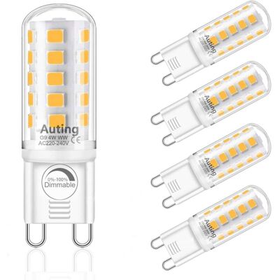 ACKERMAN G9 Led Blanc Chaud Dimmable, 2700k Ac220-240v 4w Remplacement 40w G9 Lampe Halogène, Ampoule 4w Ampoule G9 Led 400lm Blanc Chaud Pour La Décoration Intérieure Et Extérieure - Publicité ACKERMAN G9 Led Blanc Chaud Dimmable, 2700k Ac220-240v 4w Remplacement 40w G9 Lampe Halogène, Ampoule 4w Ampoule G9 Led 400lm Blanc Chaud Pour La Décoration Intérieure Et Extérieure - Publicité
