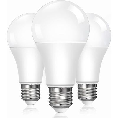 SANS MARQUE Ampoule Led E27 13w Blanc Chaud 2700k, Équivalent 100w Incandescence, Ampoules Led A60 Culot Edison À Vis, 1200lm, Économie D'Énergie, Ac 220v-240v, Non Dimmable, Lot De 3 - Publicité SANS MARQUE Ampoule Led E27 13w Blanc Chaud 2700k, Équivalent 100w Incandescence, Ampoules Led A60 Culot Edison À Vis, 1200lm, Économie D'Énergie, Ac 220v-240v, Non Dimmable, Lot De 3 - Publicité