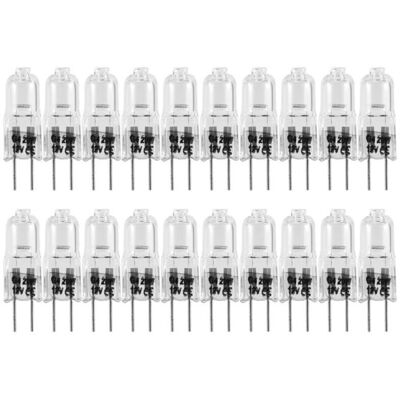 BRINSEA Lot De 20 Ampoules Halogènes G4, Ampoules Halogènes 20 W 12 V, Ampoule Transparente À 2 Broches, Pour Éclairage De Cuisinière, Feux De Signalisation, Piste - Publicité BRINSEA Lot De 20 Ampoules Halogènes G4, Ampoules Halogènes 20 W 12 V, Ampoule Transparente À 2 Broches, Pour Éclairage De Cuisinière, Feux De Signalisation, Piste - Publicité