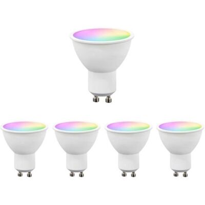 Cellfast Ampoule Led Connectée Wifi Gu10 5.5w Rgbw (lot De 5) - Blanc - Silumen - Publicité Cellfast Ampoule Led Connectée Wifi Gu10 5.5w Rgbw (lot De 5) - Blanc - Silumen - Publicité