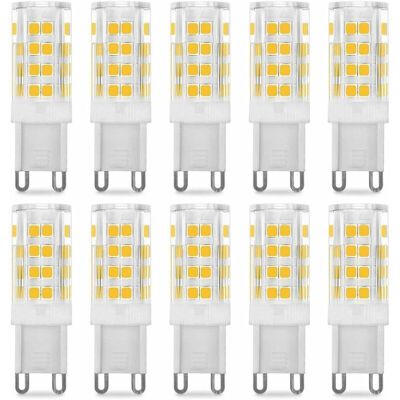 URSUS Ampoule Led G9 5w, Equivalent 40w , Blanc Chaud 3000k, 220-240v, 360° Angle De Faisceau, Pack De 10 - Publicité URSUS Ampoule Led G9 5w, Equivalent 40w , Blanc Chaud 3000k, 220-240v, 360° Angle De Faisceau, Pack De 10 - Publicité