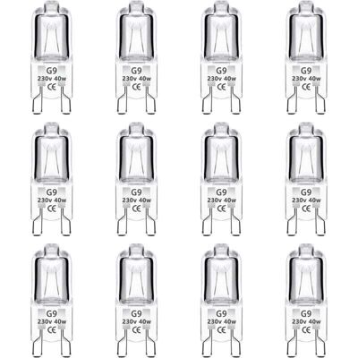 Scotch Ymyny Lot De 12 Ampoule Halogène G9 40w 230v Dimmable 0-100%, 480lm, Blanc Chaud 2700k, G9 Bi-pin Base Halogène Lampe, Sans Scintillement, Pour Four, Lustres, Lampes De Paysage, Éclairage D'Armoire - Publicité Scotch Ymyny Lot De 12 Ampoule Halogène G9 40w 230v Dimmable 0-100%, 480lm, Blanc Chaud 2700k, G9 Bi-pin Base Halogène Lampe, Sans Scintillement, Pour Four, Lustres, Lampes De Paysage, Éclairage D'Armoire - Publicité