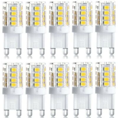 ALOVEZ Lot De 10 Projecteur Led, Lumière Décorative Led, Ampoule Led G9, 5 W Blanc Chaud Blanc Froid, Ampoules Led À Économie D'Énergie, Ampoule Halogène De Rechange, Ac 230 V Non Dimmable - Publicité ALOVEZ Lot De 10 Projecteur Led, Lumière Décorative Led, Ampoule Led G9, 5 W Blanc Chaud Blanc Froid, Ampoules Led À Économie D'Énergie, Ampoule Halogène De Rechange, Ac 230 V Non Dimmable - Publicité