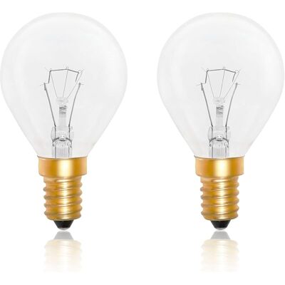SANS MARQUE Ampoules De Four Dimmable, Edison E14 G45, 78mm 45mm, Résistant Jusqu'à 300 Degrés, 410lm, Ac 220v, 2700k Blanc Chaud, P45 Ampoule, Pour Four, Fours Grill, Lampes À Lave, Lot De 2 - Publicité SANS MARQUE Ampoules De Four Dimmable, Edison E14 G45, 78mm 45mm, Résistant Jusqu'à 300 Degrés, 410lm, Ac 220v, 2700k Blanc Chaud, P45 Ampoule, Pour Four, Fours Grill, Lampes À Lave, Lot De 2 - Publicité