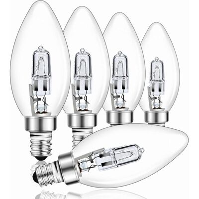 URSUS Bulbes E14 42 W À Intensité Variable, Bulbes C35 Transparente, Blanc Chaud 2700 K, Ampoule À Vis E14 Pour Lampe Suspendue, Applique Murale, Lampe De Table, 650 Lm, Lot De 5 [niveau - Publicité URSUS Bulbes E14 42 W À Intensité Variable, Bulbes C35 Transparente, Blanc Chaud 2700 K, Ampoule À Vis E14 Pour Lampe Suspendue, Applique Murale, Lampe De Table, 650 Lm, Lot De 5 [niveau - Publicité