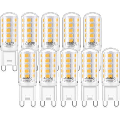 ACKERMAN G9 Led Dimmable, Blanc Chaud Ampoule G9 4w 230v Équivalent À 20w-40w Halogène Lumière 400lm,2700k Ampoules Led G9, Lot De 10 - Publicité ACKERMAN G9 Led Dimmable, Blanc Chaud Ampoule G9 4w 230v Équivalent À 20w-40w Halogène Lumière 400lm,2700k Ampoules Led G9, Lot De 10 - Publicité