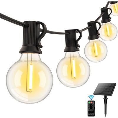 Vision Guirlande Lumineuse D'Extérieur, 9,5 M, 25 Ampoules G40, Incassable, Étanche, À Intensité Variable, Suspendue, Globe Led Connectable, Pour Jardin, Bistrot, Véranda, Terrasse, Balcon - Publicité Vision Guirlande Lumineuse D'Extérieur, 9,5 M, 25 Ampoules G40, Incassable, Étanche, À Intensité Variable, Suspendue, Globe Led Connectable, Pour Jardin, Bistrot, Véranda, Terrasse, Balcon - Publicité