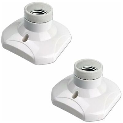 Vision Douille De Plafonnier E27 À Vis Pour Lampe Murale Mur Intérieur, Ac 230v, Support Pour Ampoule Led E27, Base Plastique Culot E27 Pour Plafond De Garage Atelier, Lot De 2 - Publicité Vision Douille De Plafonnier E27 À Vis Pour Lampe Murale Mur Intérieur, Ac 230v, Support Pour Ampoule Led E27, Base Plastique Culot E27 Pour Plafond De Garage Atelier, Lot De 2 - Publicité