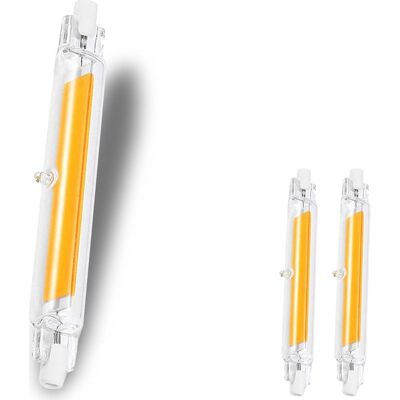 Vision Ampoules Led R7s 118 Mm, Dimmables, 20 W, Blanc Chaud 3000 K, 2000 Lm, 220-240 V Ca, Éclairage À 360°, Lot De 2 - Publicité Vision Ampoules Led R7s 118 Mm, Dimmables, 20 W, Blanc Chaud 3000 K, 2000 Lm, 220-240 V Ca, Éclairage À 360°, Lot De 2 - Publicité
