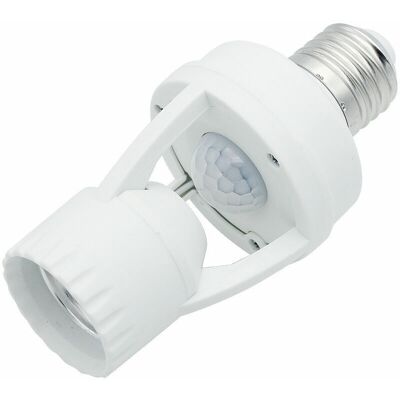 Vision Tigrezy Douille De Lampe Avec Détecteur De Mouvement Pir 360° E27 Support De L'Ampoule Avec Détecteur De Mouvement Détection De Sécurité - Publicité Vision Tigrezy Douille De Lampe Avec Détecteur De Mouvement Pir 360° E27 Support De L'Ampoule Avec Détecteur De Mouvement Détection De Sécurité - Publicité