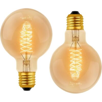 Melissa Aougo – Ampoule Filament Décorative E27 Dimmable 40w – Lumière Chaude 2700k – Ø80mm – 400 Lumens – Durée De Vie 3000h – Lot De 2 - Publicité Melissa Aougo – Ampoule Filament Décorative E27 Dimmable 40w – Lumière Chaude 2700k – Ø80mm – 400 Lumens – Durée De Vie 3000h – Lot De 2 - Publicité