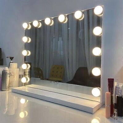 SCORPIO Kit D'Éclairage Miroir Avec 14 Ampoules Pour Coiffeuse, Miroir Led Hollywood À Intensité Variable, Éclairage De Coiffeuse Usb Avec Interrupteur - Publicité SCORPIO Kit D'Éclairage Miroir Avec 14 Ampoules Pour Coiffeuse, Miroir Led Hollywood À Intensité Variable, Éclairage De Coiffeuse Usb Avec Interrupteur - Publicité