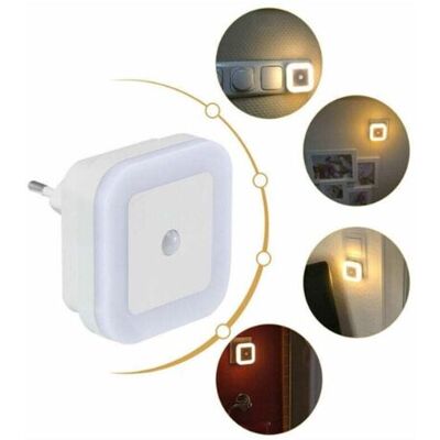 SCORPIO Deux Veilleuses Led Avec Détecteurs De Mouvement, Prise À Économie D'Énergie, Lumière Blanche Chaude, Adaptées Aux Chambres D'Enfants, Aux Couloirs Et Aux Escaliers - Lumières Led À Intensité Variable - Publicité SCORPIO Deux Veilleuses Led Avec Détecteurs De Mouvement, Prise À Économie D'Énergie, Lumière Blanche Chaude, Adaptées Aux Chambres D'Enfants, Aux Couloirs Et Aux Escaliers - Lumières Led À Intensité Variable - Publicité