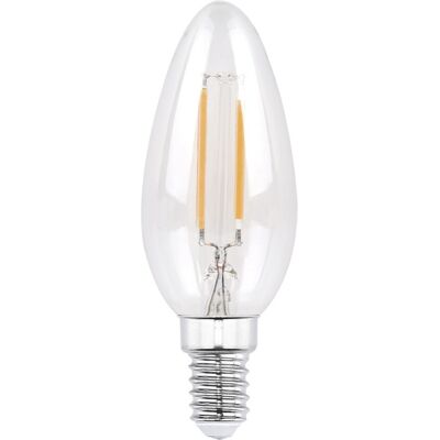 Ampoule Filament Led, E14, 250 Lm Rempl. 25 W, Bgie B35, Trs., Blc Chd Hama - Publicité Ampoule Filament Led, E14, 250 Lm Rempl. 25 W, Bgie B35, Trs., Blc Chd Hama - Publicité