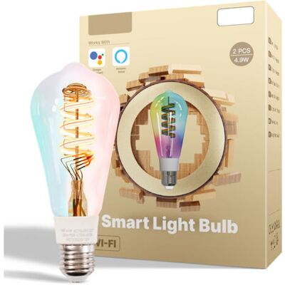 OEM Ampoule Connectée 4,9 W E27, Remplaçant Une Ampoule À Incandescence De 40 W, Compatible Avec La Gradation Rgbcct (2700-6500 K), Wi-fi Et Assistants Vocaux, Contrôlable Via Application Et Commandes Voc - Publicité OEM Ampoule Connectée 4,9 W E27, Remplaçant Une Ampoule À Incandescence De 40 W, Compatible Avec La Gradation Rgbcct (2700-6500 K), Wi-fi Et Assistants Vocaux, Contrôlable Via Application Et Commandes Voc - Publicité