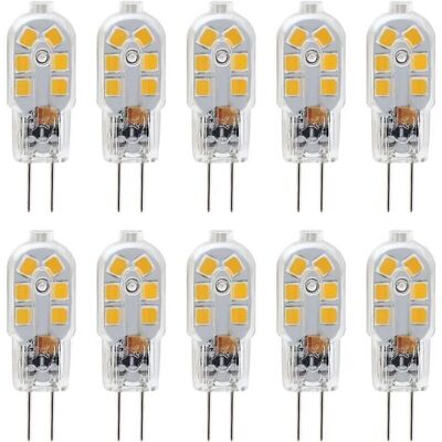 ACKERMAN Ampoule Led G4 12 V, 1 W Équivalent À Une Ampoule Halogène De 10 W, Sans Scintillement, 200 Lm, Blanc Chaud (3000 K), Angle De Diffusion De 360°, Non Dimmable, Lot De 10 - Publicité ACKERMAN Ampoule Led G4 12 V, 1 W Équivalent À Une Ampoule Halogène De 10 W, Sans Scintillement, 200 Lm, Blanc Chaud (3000 K), Angle De Diffusion De 360°, Non Dimmable, Lot De 10 - Publicité