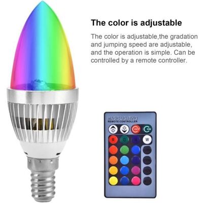 Cellfast Ampoule Led - Mxzzand - E14 - 3w Rgb - Télécommande - Changement De Couleur - Publicité Cellfast Ampoule Led - Mxzzand - E14 - 3w Rgb - Télécommande - Changement De Couleur - Publicité
