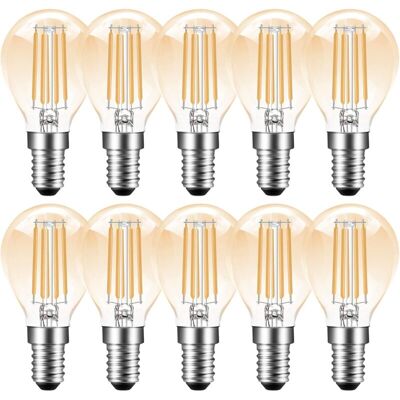 PELTOR Ampoule Led E14 À Intensité Variable, 4 W, Culot G45/p45 Style Edison Vintage, Blanc Chaud 2700 K, 350 Lm, Ampoule À Filament Led E14, Remplace Les Ampoules À Incandescence De 35 W, À Intensité Variab - Publicité PELTOR Ampoule Led E14 À Intensité Variable, 4 W, Culot G45/p45 Style Edison Vintage, Blanc Chaud 2700 K, 350 Lm, Ampoule À Filament Led E14, Remplace Les Ampoules À Incandescence De 35 W, À Intensité Variab - Publicité